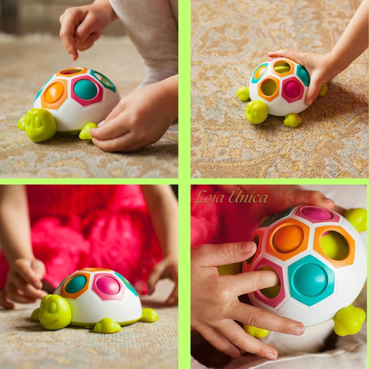 Brinquedo para Bebê Menino Menina Joana Baby Aprendendo as Cores Lúdico Didático Interativo Colorido Joaninha Criança Pequena - Imagem 8