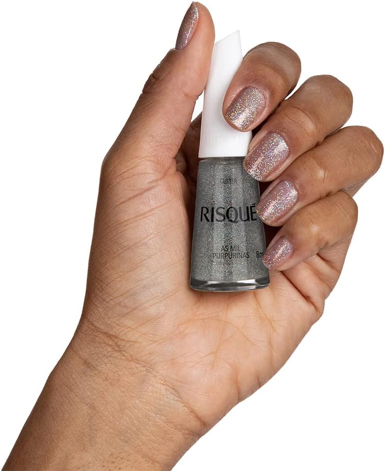 Esmalte Efeitos Mil Purpurinas, Risqué, 8 Ml - Imagem 3