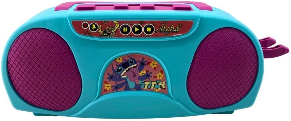 Candide, Boombox Karaokê Stitch, Disney - Com Microfone - Imagem 5