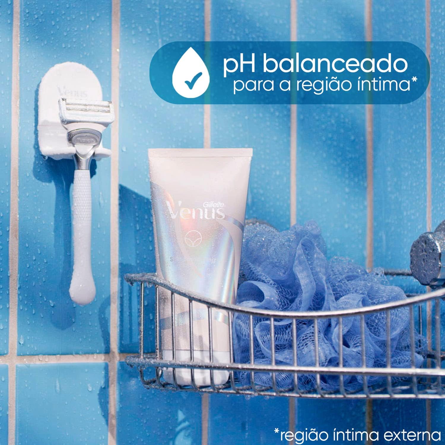 Gillette Venus Esfoliante Suave Especial Para Área Íntima, Protege sua Pele durante Depilação com Lâmina, ph Balanceado, 177 ml - Imagem 4