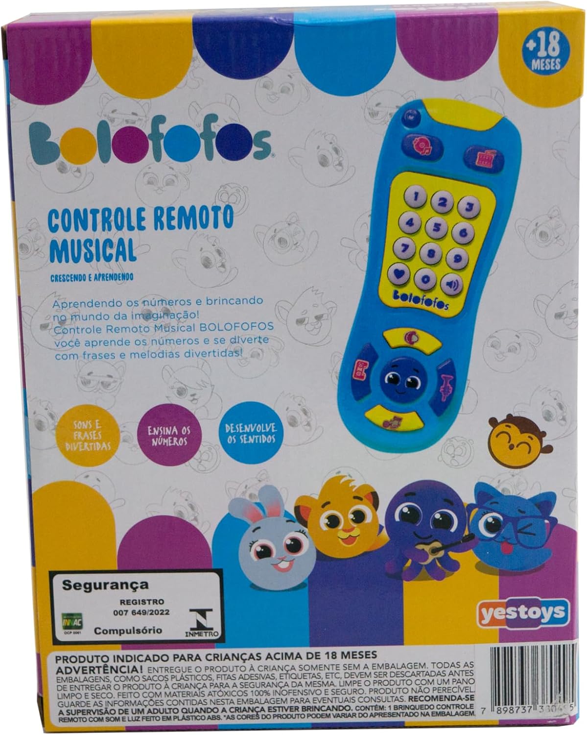 Brinquedo para Bebê, Controle Remoto Musical, Bolofofos, Yes Toys - Imagem 3