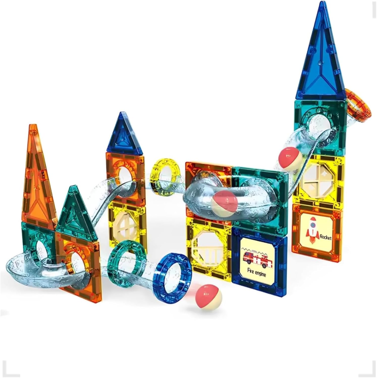 Blocos Magneticos Infantil Kidino Brinquedo Magnetico Blocos de Construir Imã Interativo Criança - Imagem 6