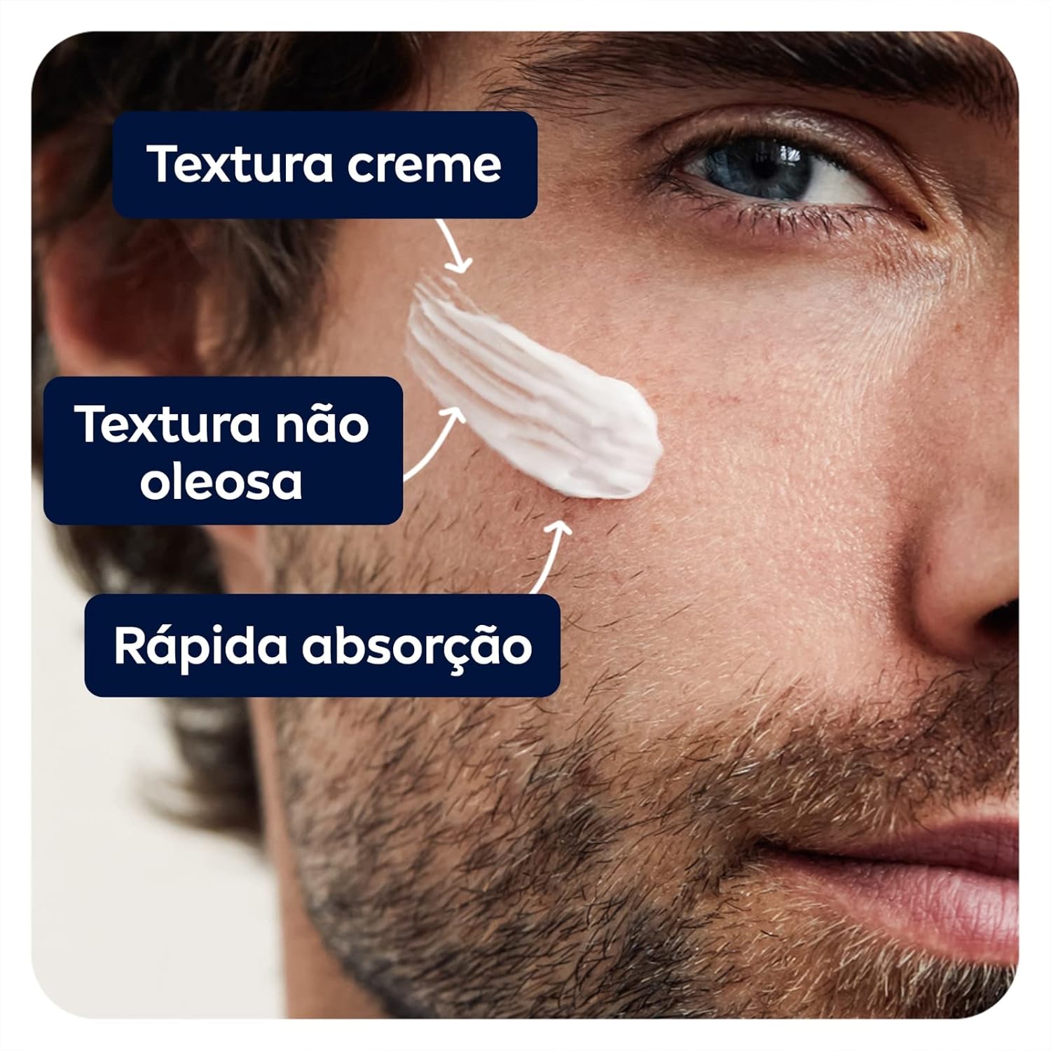 NIVEA MEN Creme 4 em 1 30g - Hidratação intensa, evita ressecamento, com vitamina E, textura creme, rápida absorção - Imagem 4