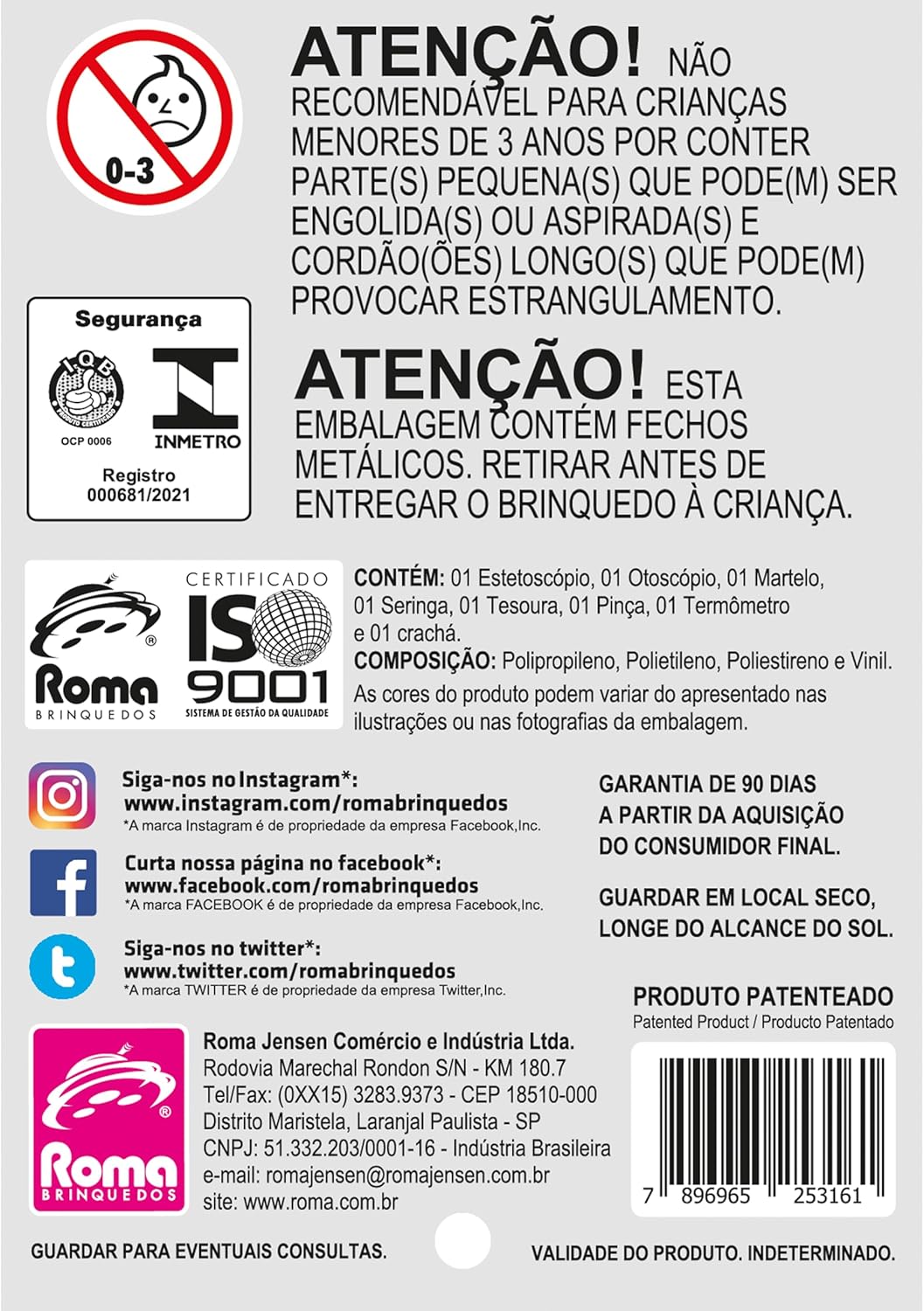 Brincando de Profissões Doutor e Cia Maleta Roma - Imagem 3