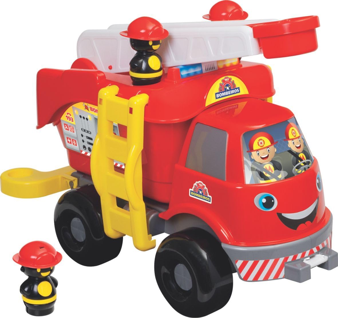 Caminhão Bombeiros Grande com Som Merco Toys - Imagem 2