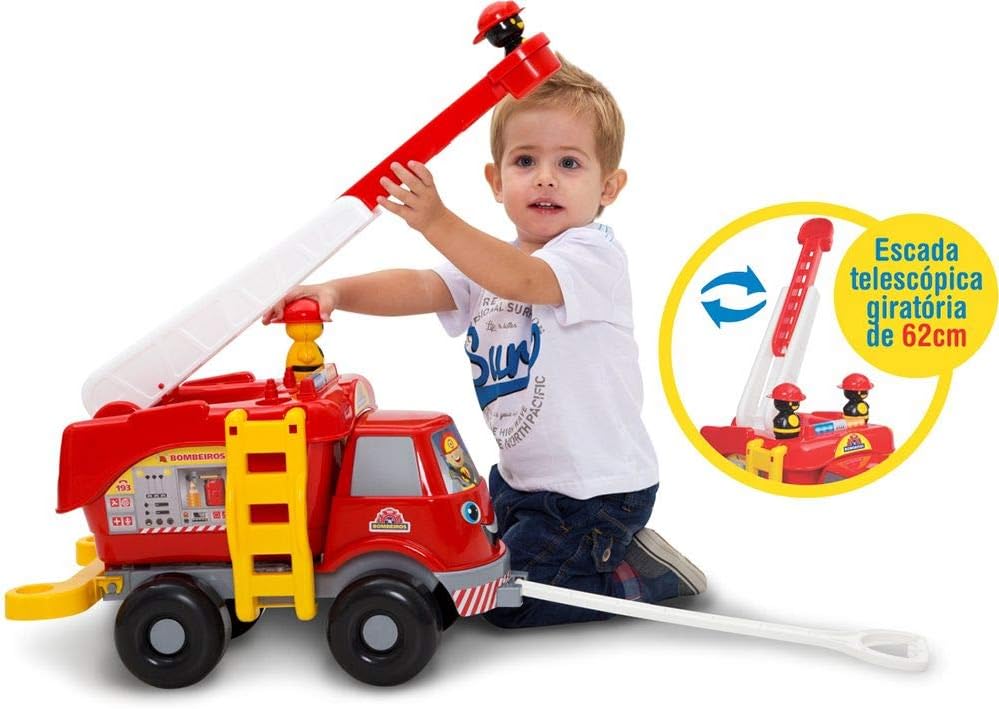 Caminhão Bombeiros Grande com Som Merco Toys - Imagem 4
