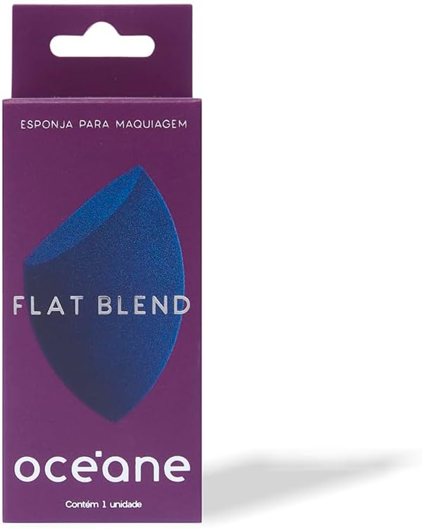 Océane Esponja De Maquiagem Azul Flat Blend Azul - Imagem 2