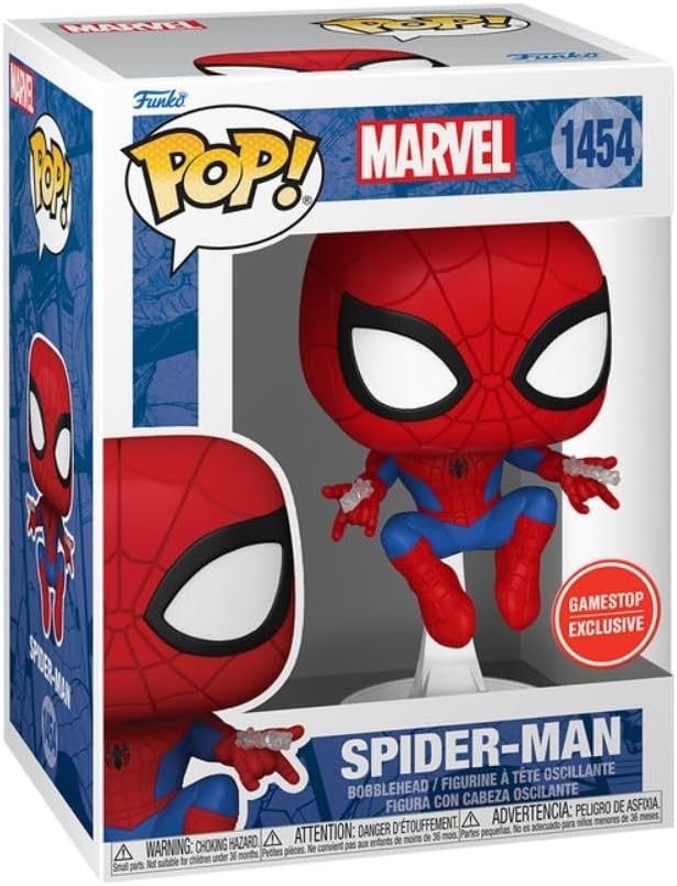 Boneco Funko Pop! Marvel - Homem-Aranha Disparando Teia - Imagem 2