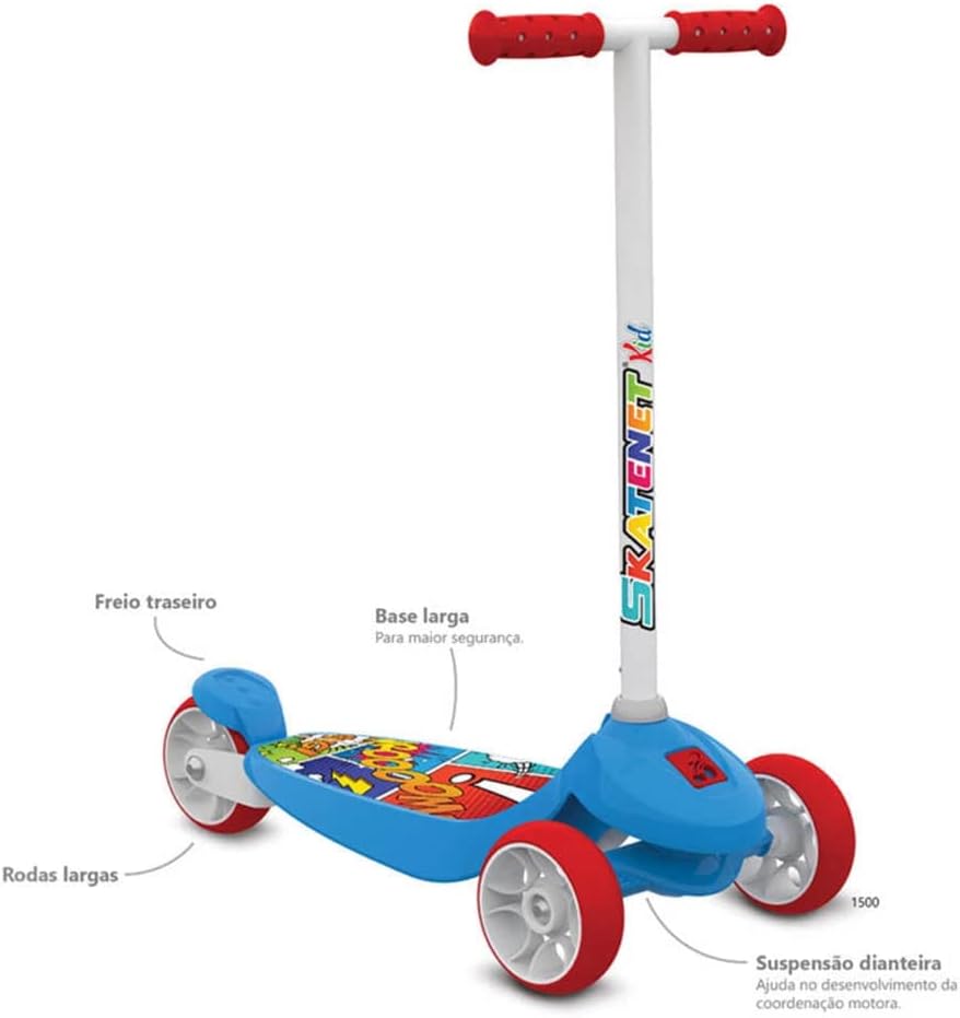 Brinquedos Bandeirante - Patinete Skatenet Kid - Imagem 2