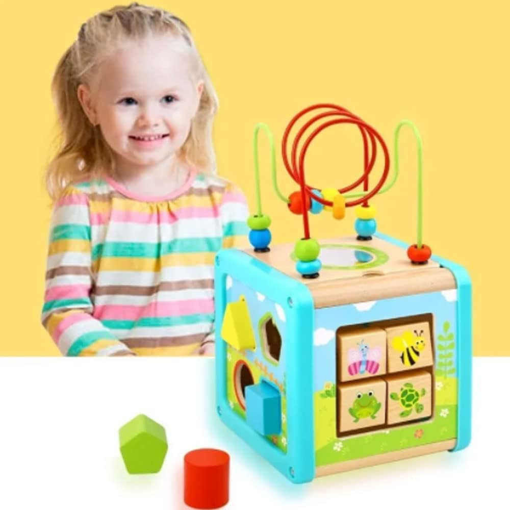 Cubo de Atividades 6 Peças TL088 Tooky Toy, Multicor - Imagem 3