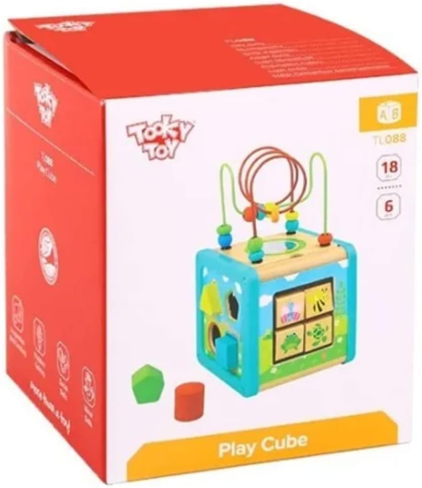 Cubo de Atividades 6 Peças TL088 Tooky Toy, Multicor - Imagem 4