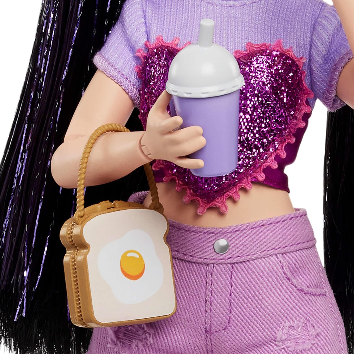 Barbie Dream Besties, Boneca Renee Apresentadora com Acessórios de Comida, Para crianças a partir de 4 anos - Imagem 5