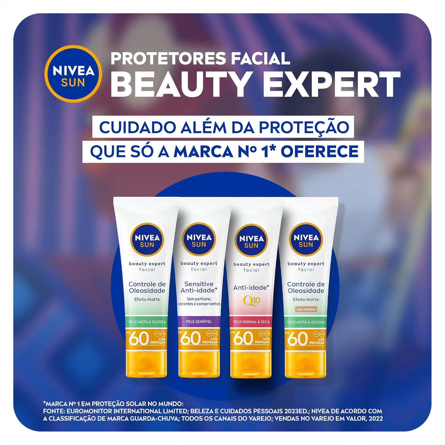 NIVEA SUN Protetor Solar UV Face Controle de Oleosidade Cor Média FPS 60 50ml - Imagem 7