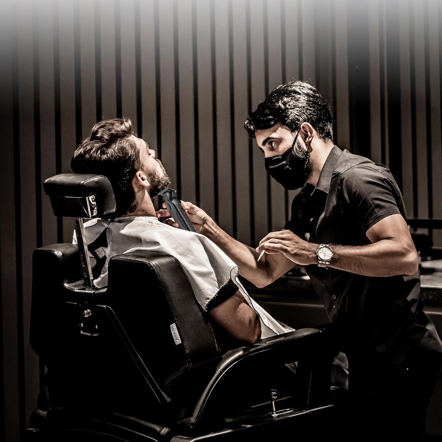 KEMEI Aparador de cabelo/barba profissional 2299 para barbeiro com lâmina T, recarregável sem fio - Imagem 7