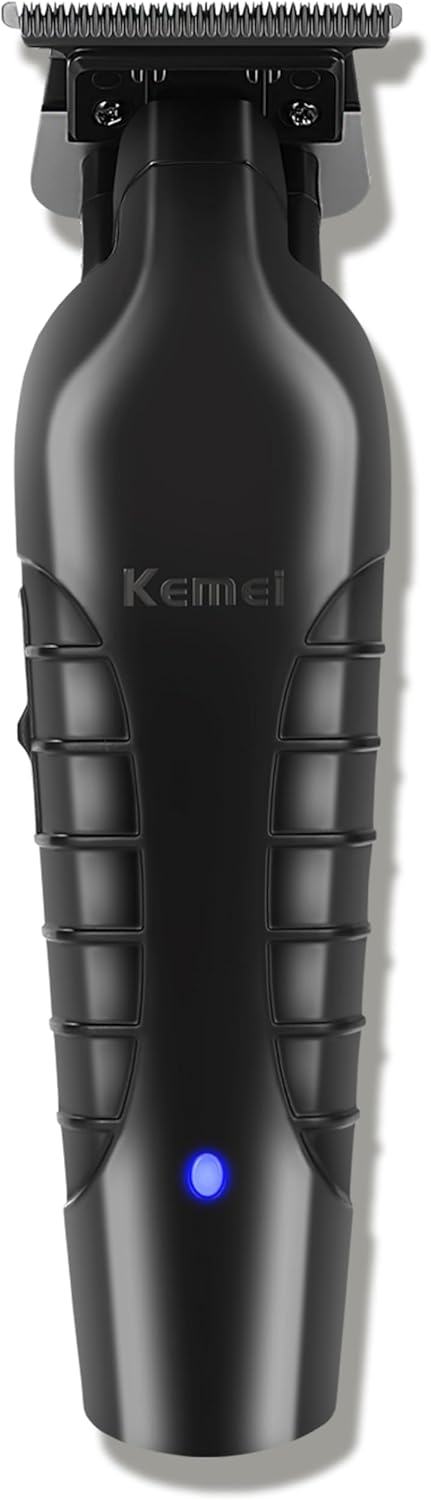 KEMEI Aparador de cabelo/barba profissional 2299 para barbeiro com lâmina T, recarregável sem fio - Imagem 8