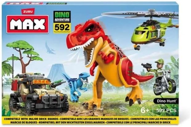 Candide, Max, Blocos de Construção, Dino Adventure, Blocos de Montar, Max Build, Acima de 6 anos - 592 peças