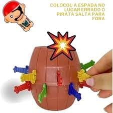Brinquedo Pula Barril Do Pirata Infantil - Imagem 2