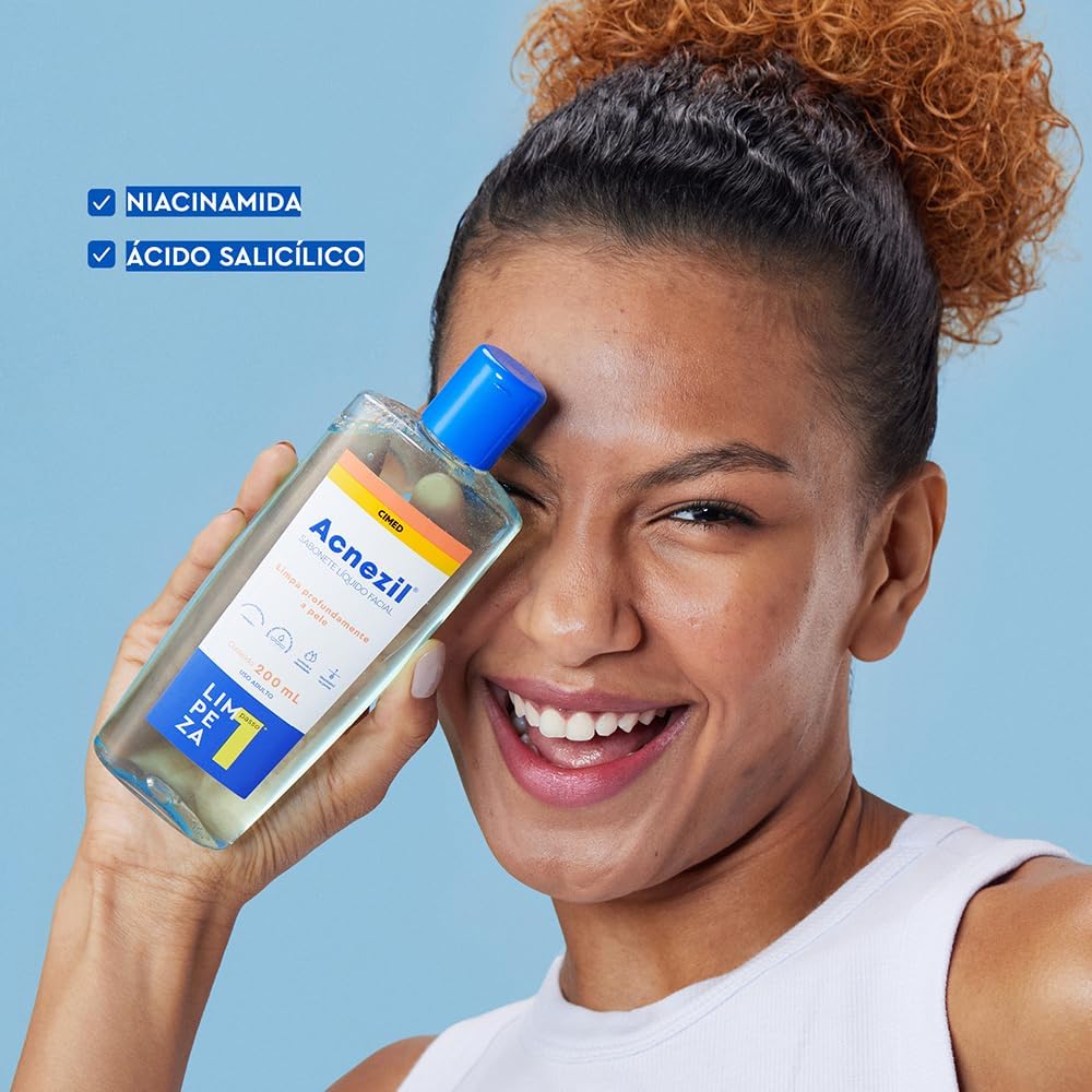 Acnezil Sabonete Líquido Facial 200ml - Imagem 4
