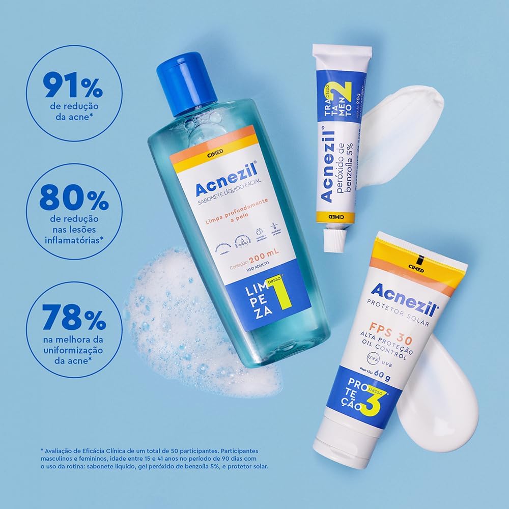 Acnezil Sabonete Líquido Facial 200ml - Imagem 6