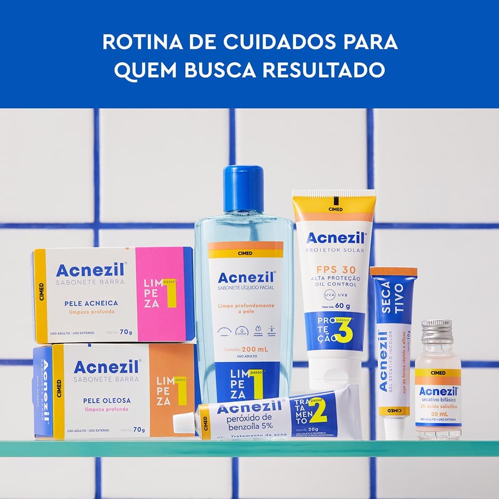 Acnezil Sabonete Líquido Facial 200ml - Imagem 7