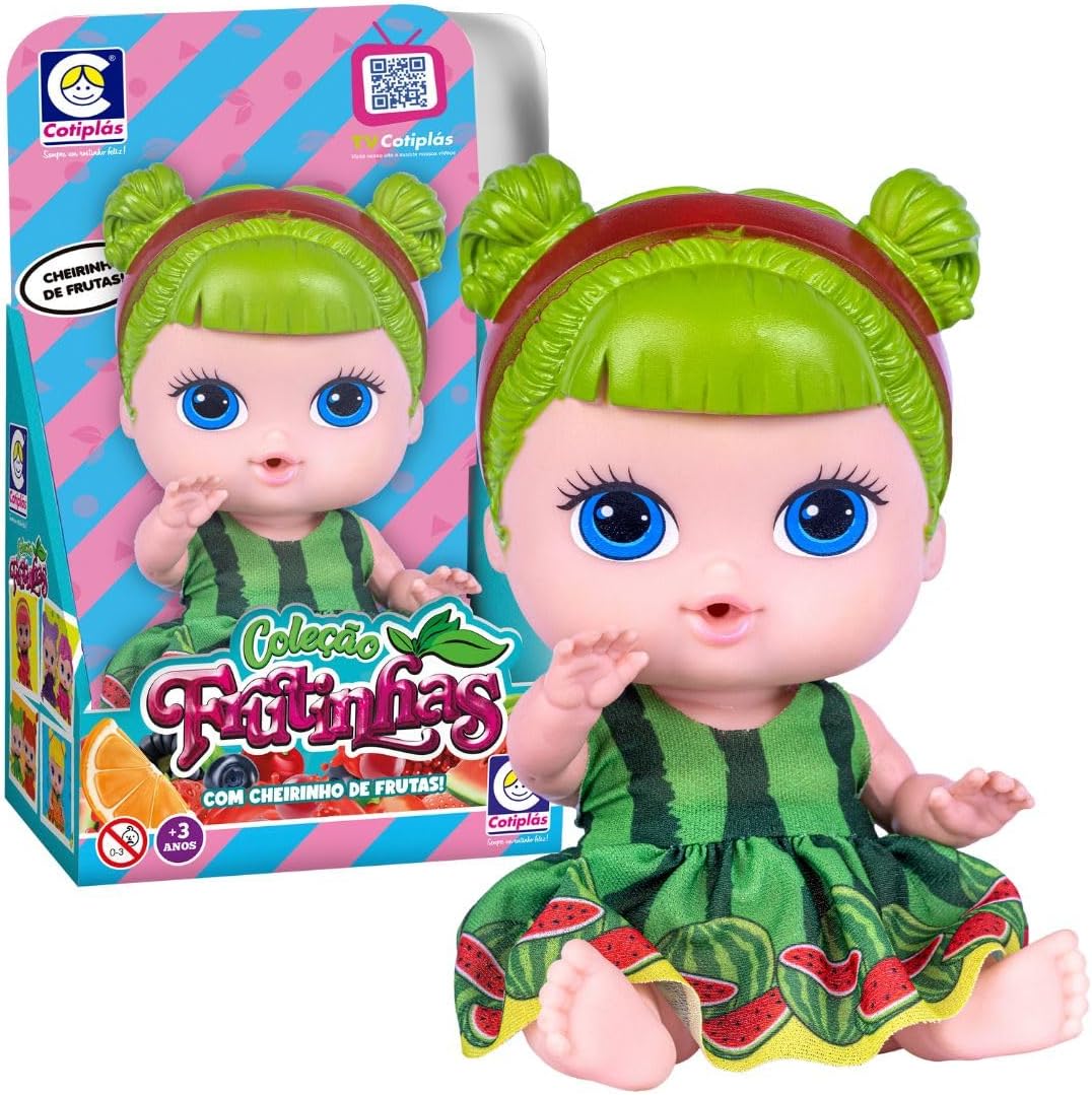 Boneca Frutinhas Melancia Blister Cotiplás - Imagem 3