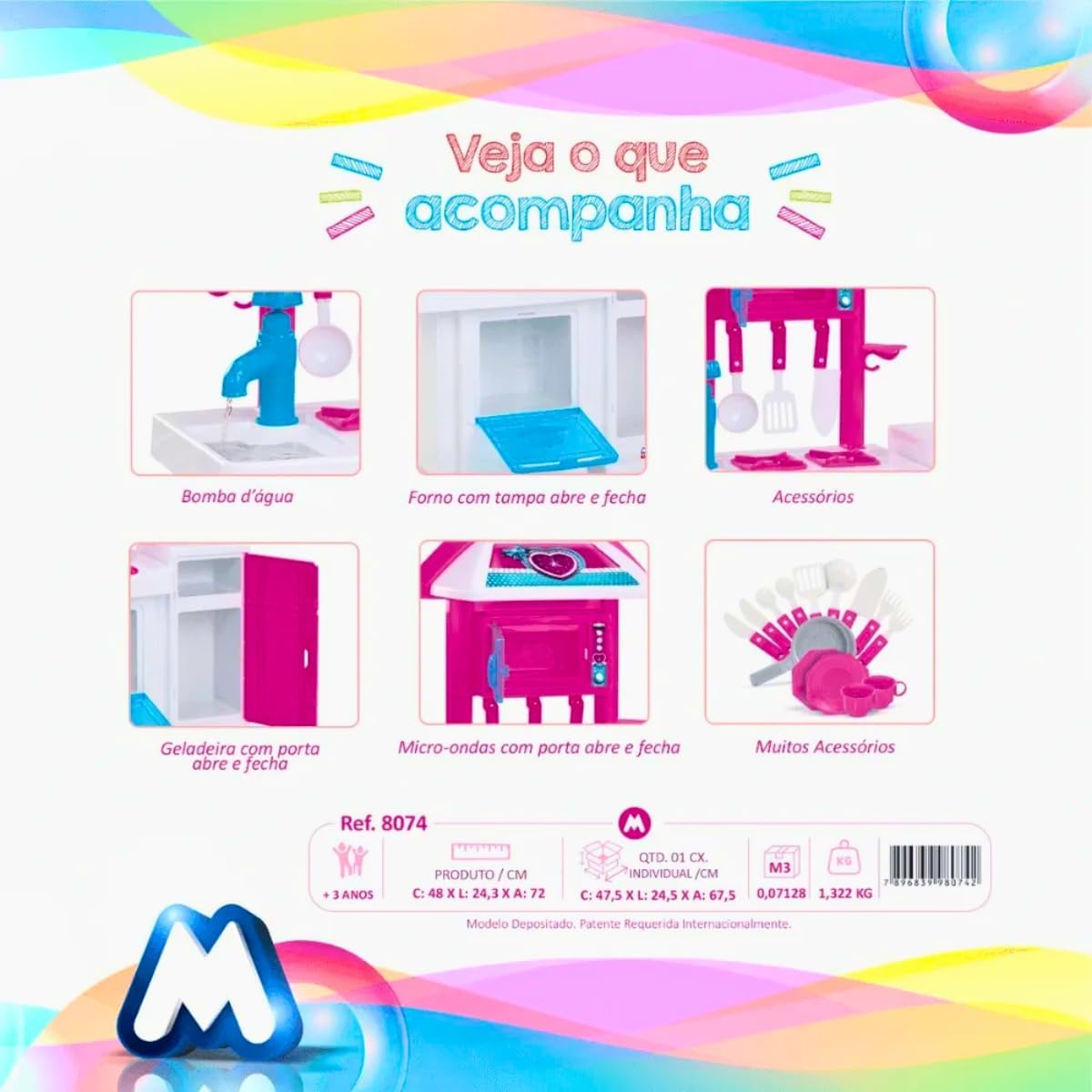 COZINHA COMPLETA PINK C/ÁGUA - Imagem 4