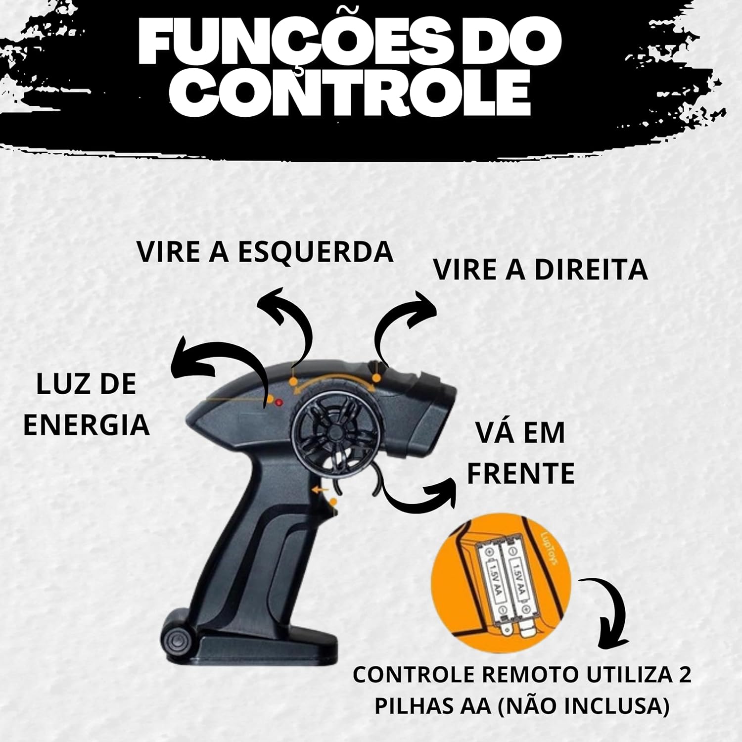 Carrinho Controle Remoto Recarregavel Off Road 4x4 Infantil Com Suspensão Grande e Bateria USB - Imagem 6