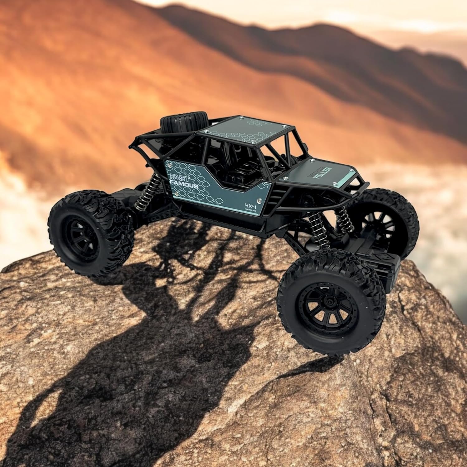 Carrinho Controle Remoto Recarregavel Off Road 4x4 Infantil Com Suspensão Grande e Bateria USB - Imagem 8
