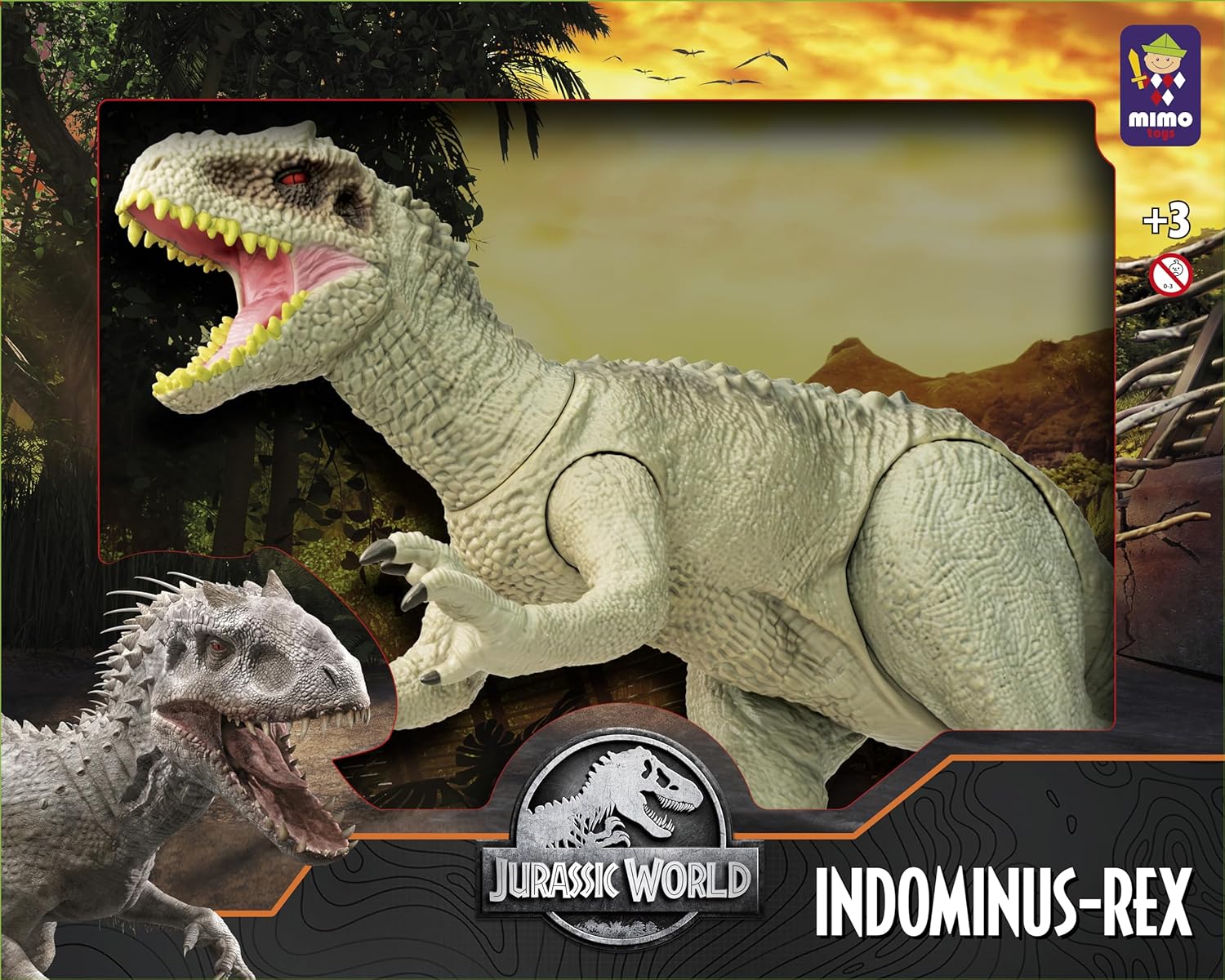 BONECO INOMINUS REX GIGANTE 70 CM - JURASSIC WORLD - MIMO BRINQUEDOS - Imagem 3