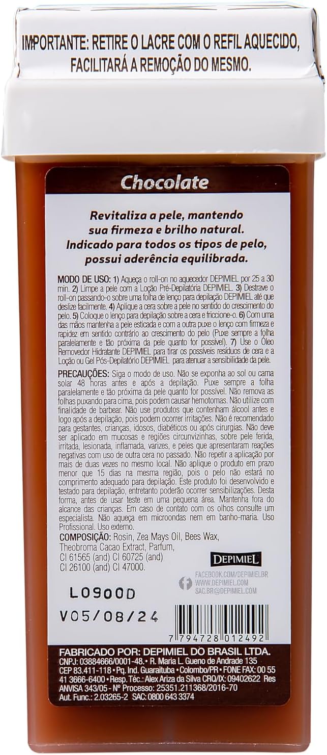 Cera Roll-on DEO Chocolate 100g - Imagem 2