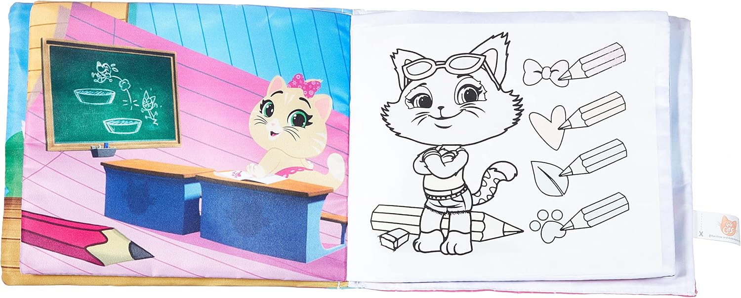 Chicco Livro De Colorir Do Milady Dos 44 Gatos Colorido - Imagem 5