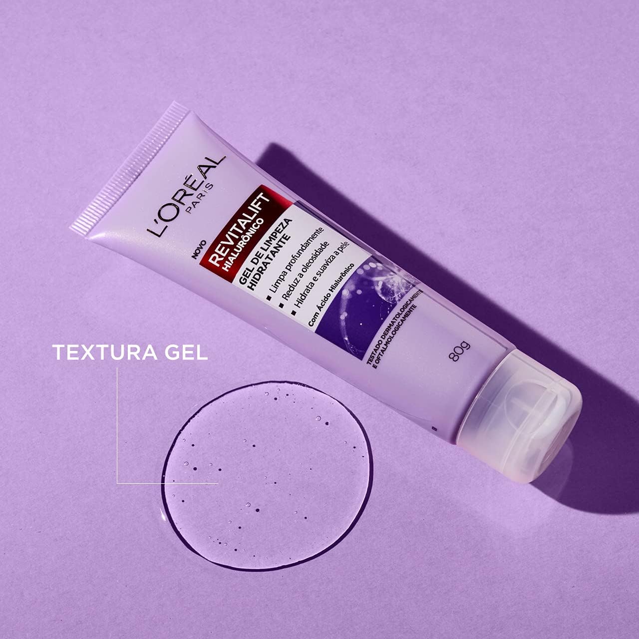 L'Oréal Paris Revitalift Gel de Limpeza Facial Hialurônico Anti-idade 80g - Imagem 4