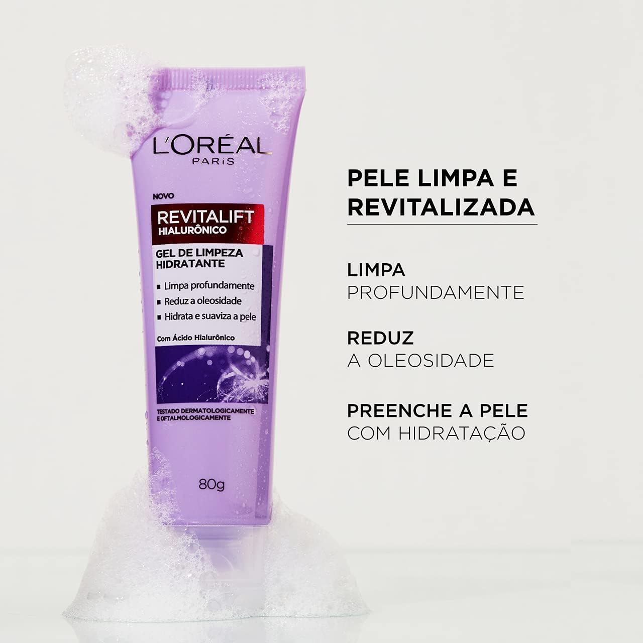 L'Oréal Paris Revitalift Gel de Limpeza Facial Hialurônico Anti-idade 80g - Imagem 6
