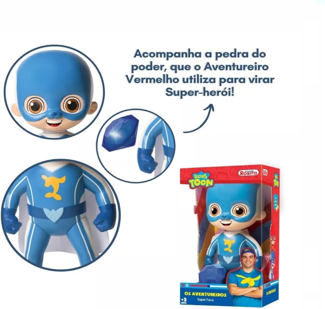 Boneco Aventureiros Super Foca, Rosita, Multicor - Imagem 2
