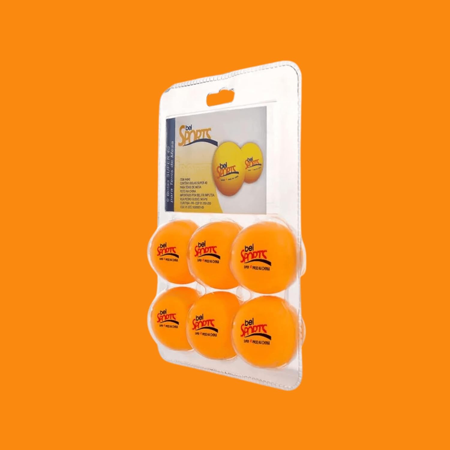 Bola de Ping Pong Super Kit com 06 Infantil Bel Fix 40 mm - Imagem 4