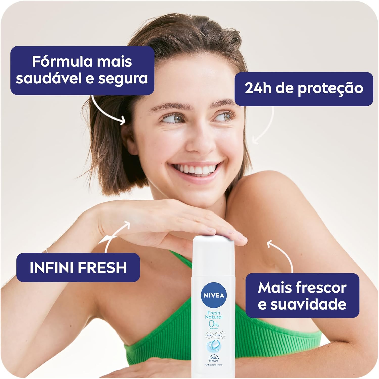 NIVEA Desodorante Spray Fresh Natural 90 ml - Imagem 3