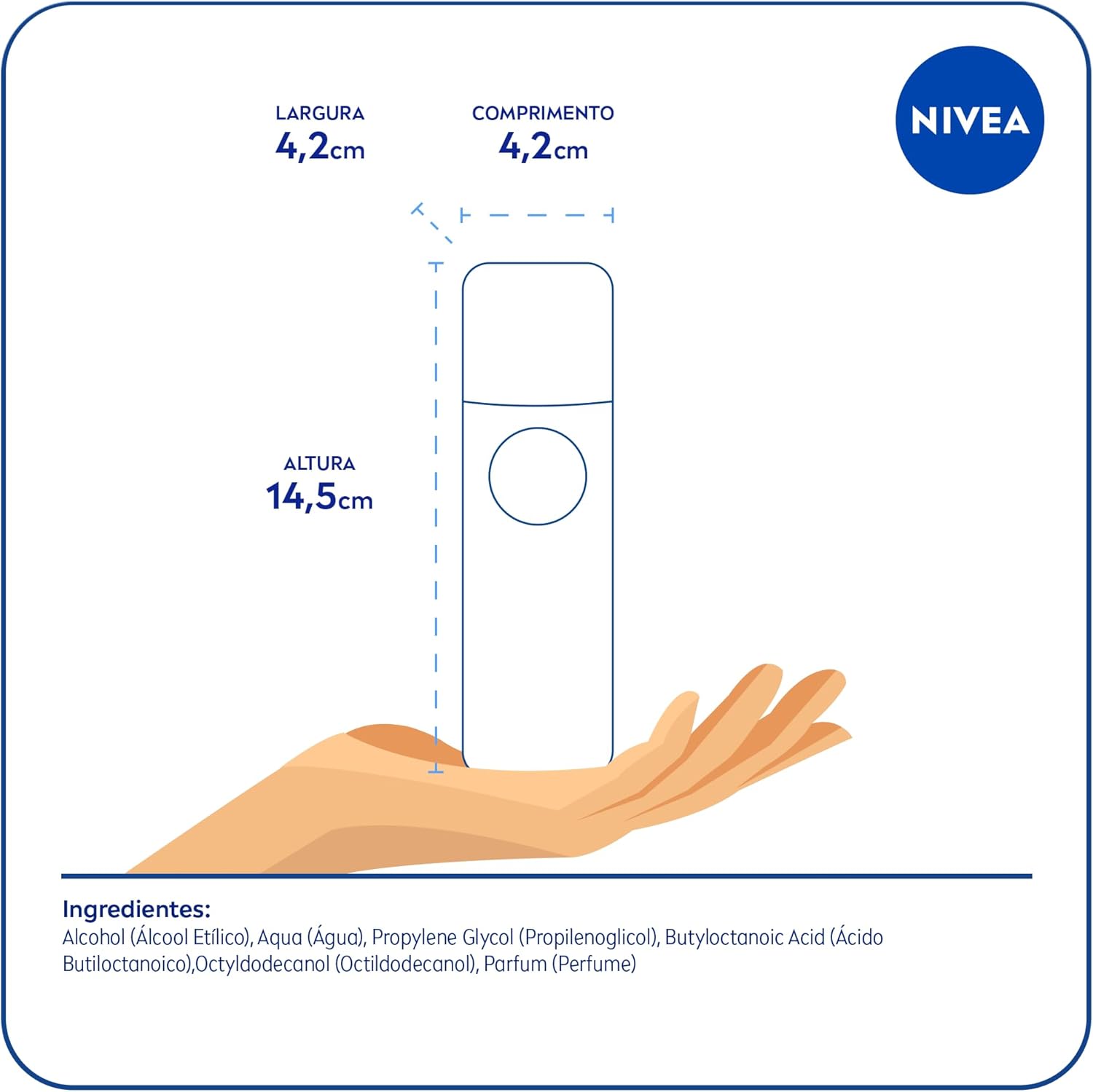 NIVEA Desodorante Spray Fresh Natural 90 ml - Imagem 6