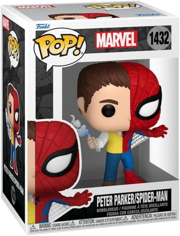 Boneco Funko Pop! Marvel Split - Peter Parker/Homem-Aranha - Imagem 2