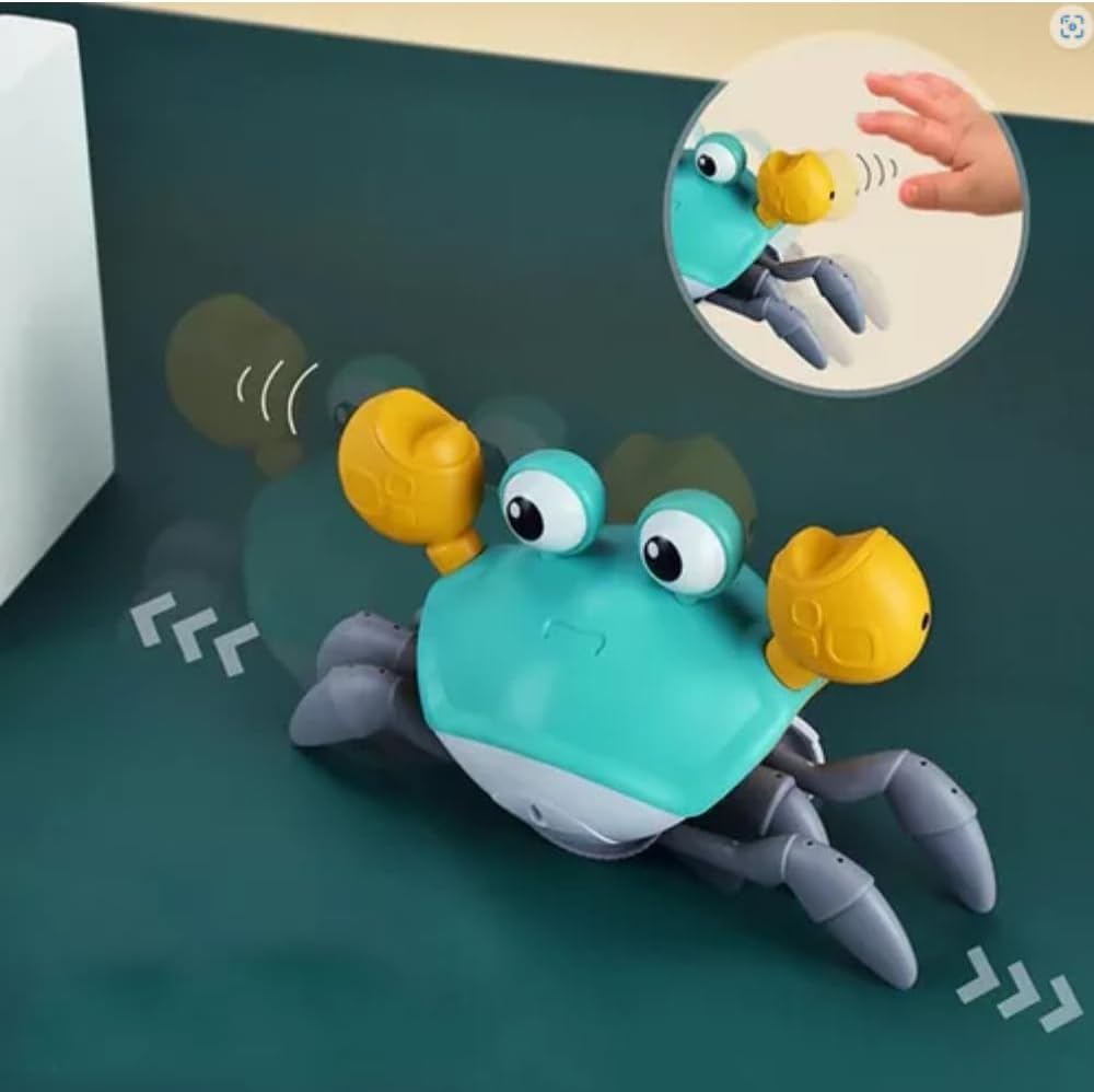 Caranguejo Fujão - Pega Caranguejo - Brinquedo Divertido com Música que Anda e Evita Obstáculos com Sensor para o Desenvolvimento do seu Bebê - Linha Premium - Imagem 3