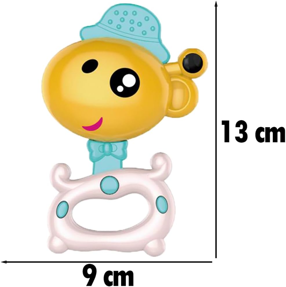 Brinquedo Bebê Kit 3 Chocalhos Infantil Mordedor Colorido Legal - Imagem 3