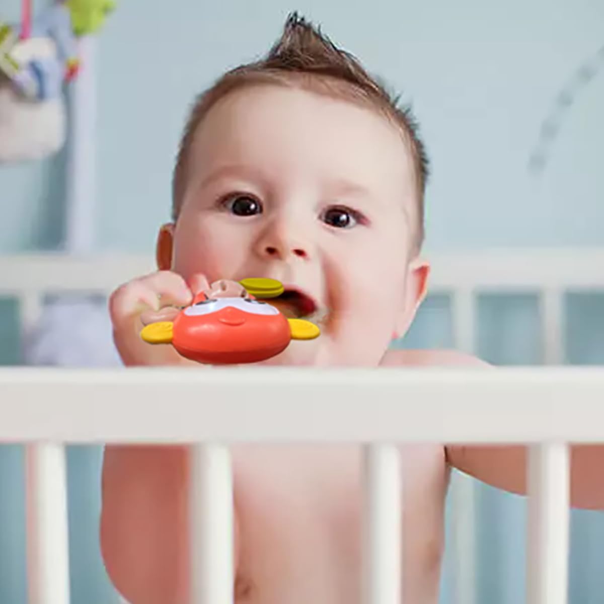 Brinquedo Bebê Kit 3 Chocalhos Infantil Mordedor Colorido Legal - Imagem 7
