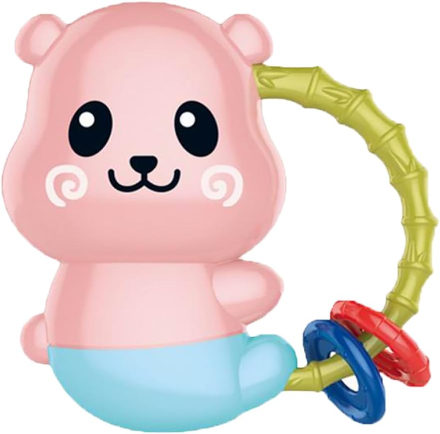 Brinquedo Bebê Kit 3 Chocalhos Infantil Mordedor Colorido Legal - Imagem 8
