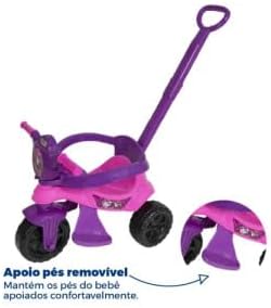 Carrinho Infantil C/Pedal KEMOTOCA Baby Dog Rosa P/Passeio Design Seguro Divertido Cores Variadas Rodas Suaves Multifunção - Imagem 3