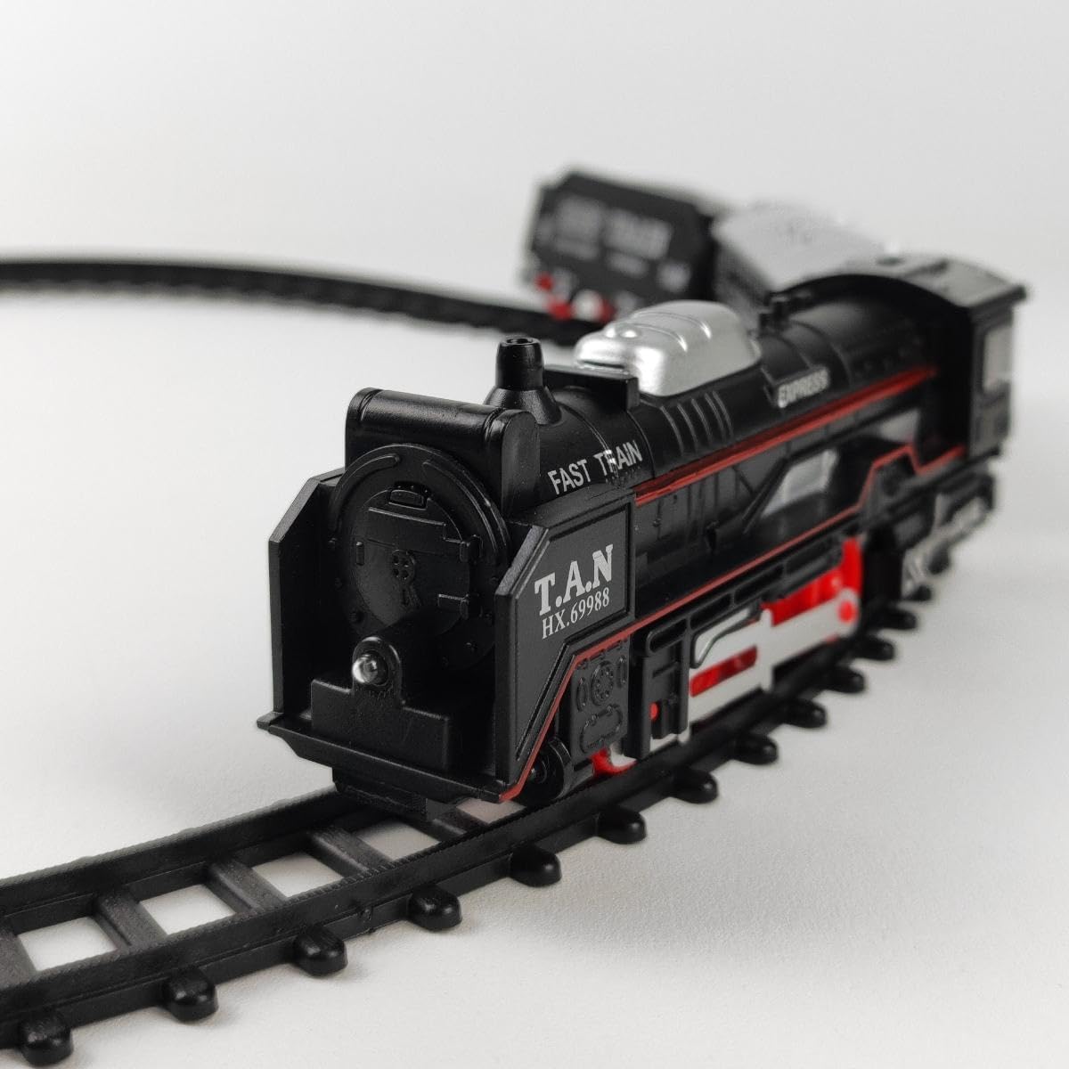 Brinquedo trem Ferrorama Locomotiva 132cm pista movido pilha - Imagem 2