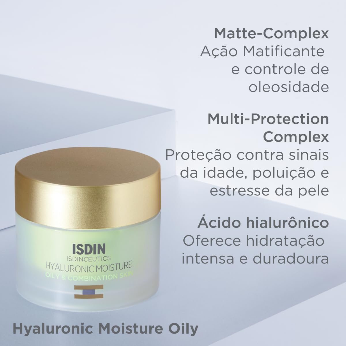 ISDIN Creme Anti-Idade para Pele Oleosa Isdinceutics Hyaluronic Moisture Oily Skin - 50g - Imagem 5