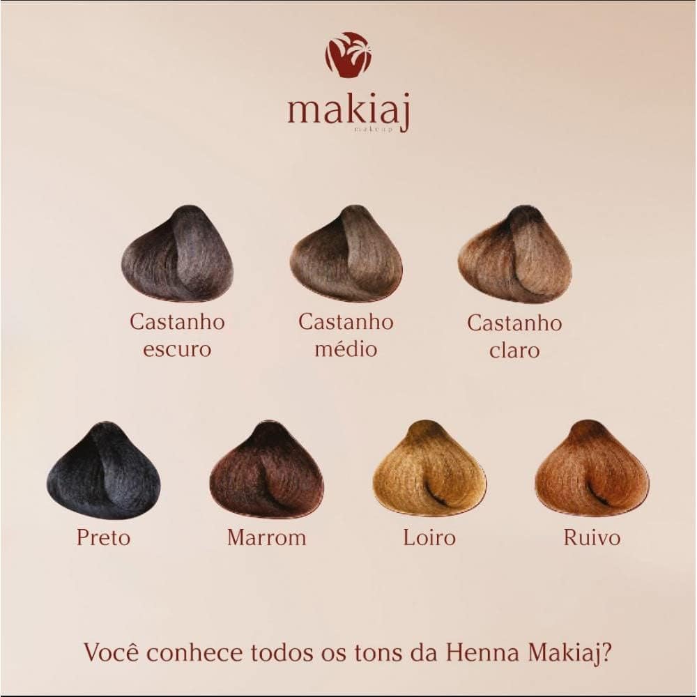 Makiaj Henna Sobran Cast Escuro 1 5G + Fix 10Ml - Imagem 4