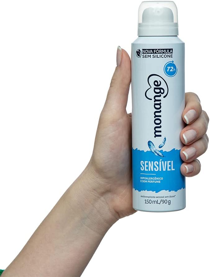 Monange Desodorante Aerossol Sem Perfume 90G - Imagem 2