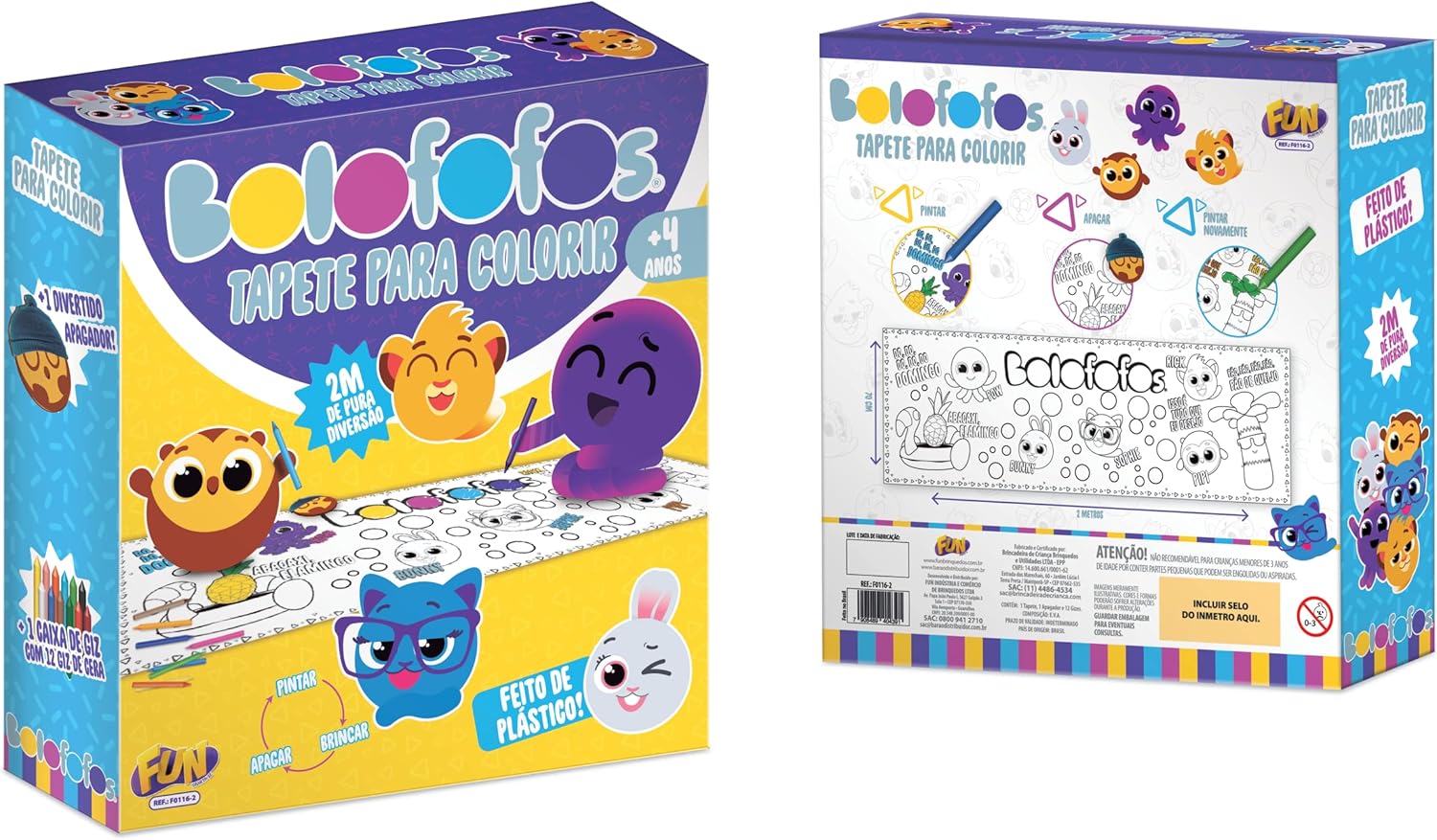 Bolofofos Tapete para Colorir - Fun Divirta-se - Imagem 4