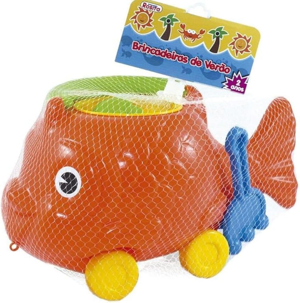 Baldinho de Praia Peixe Infantil c Acessórios Peixão - Imagem 2