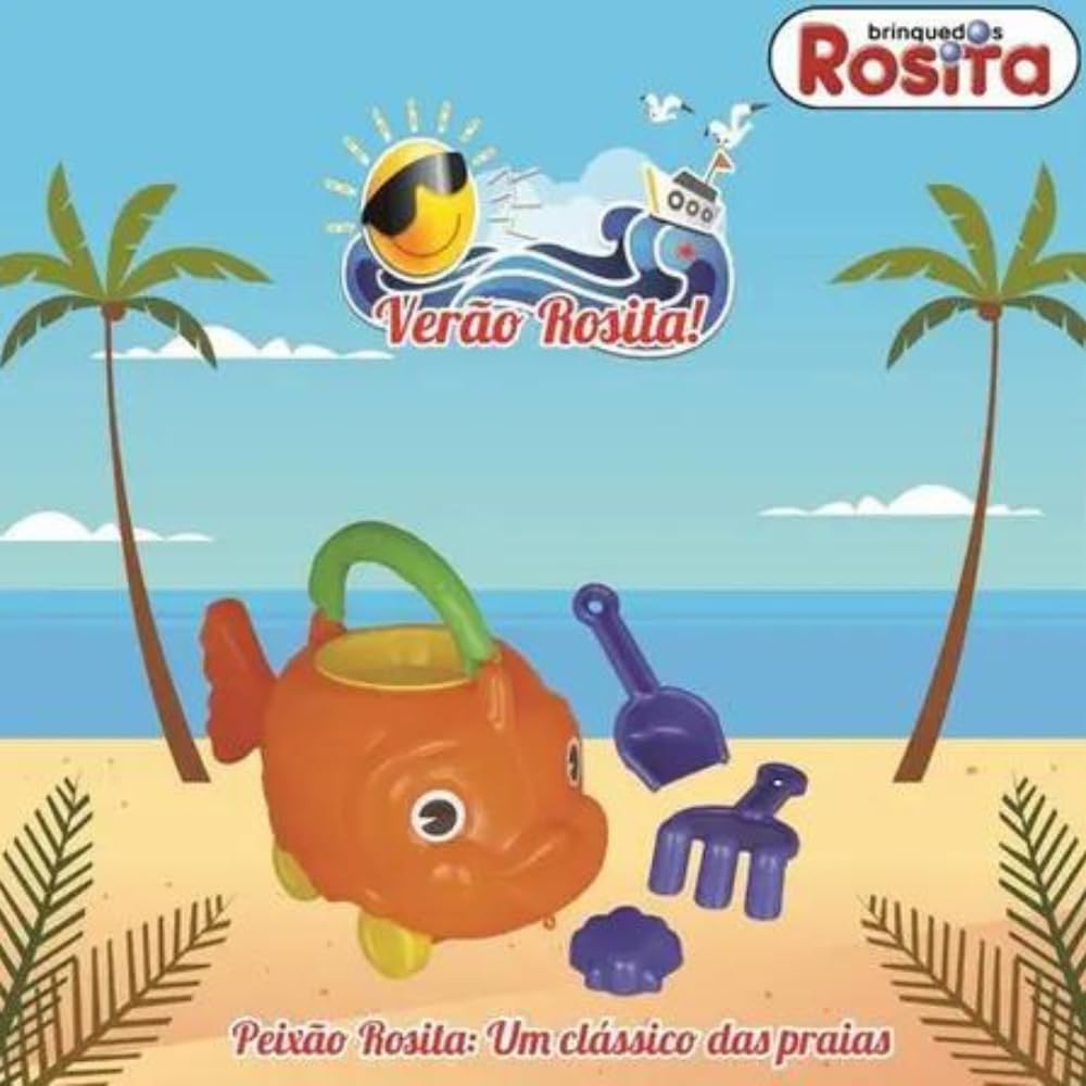 Baldinho de Praia Peixe Infantil c Acessórios Peixão - Imagem 6
